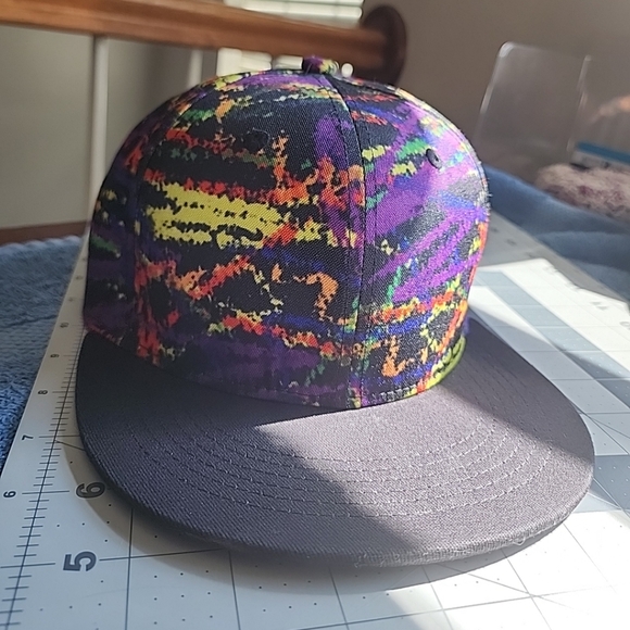 Quanhaigou Adjustable Snapback Hat Unisex Hip Hop/Paint Splatter Baseball Cap - Picture 2 of 10